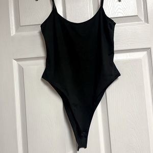 Black slim body suit